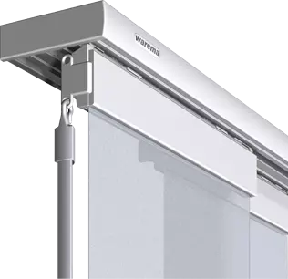 Flächenvorhänge Plissees - Bedienung durch Stab Flächenvorhänge Plissees - Bedienung durch Stab