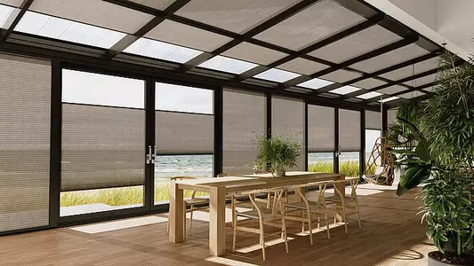 MHZ Plissees für Plafond & Wintergärten MHZ Plissees für Plafond & Wintergärten