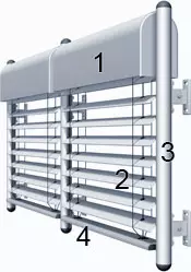 Freitragende Raffstore Freitragende Raffstore