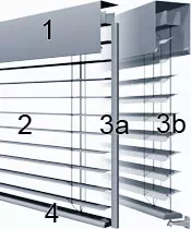 Raffstoren Detailgrafik Raffstoren Detailgrafik